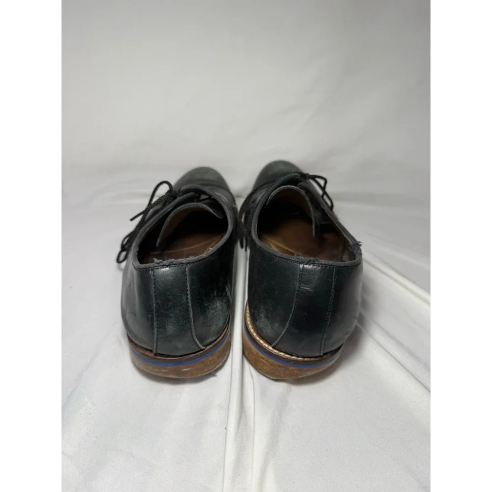 Men's Johnston & Murphy Black Leather Oxfords Size 10